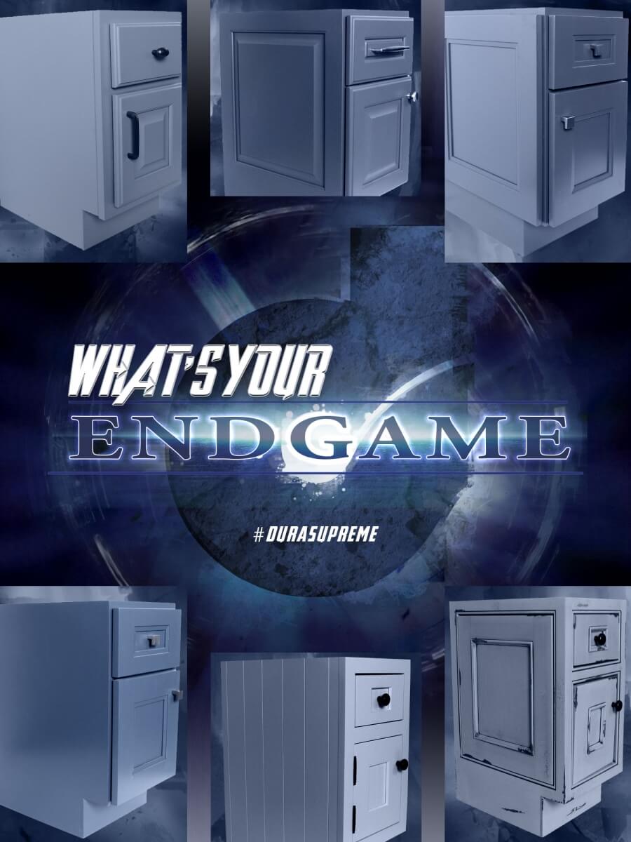 What's Your End Game - Kitchen Cabinets Cabinet End Cap Options from Dura Supreme Cabinetry