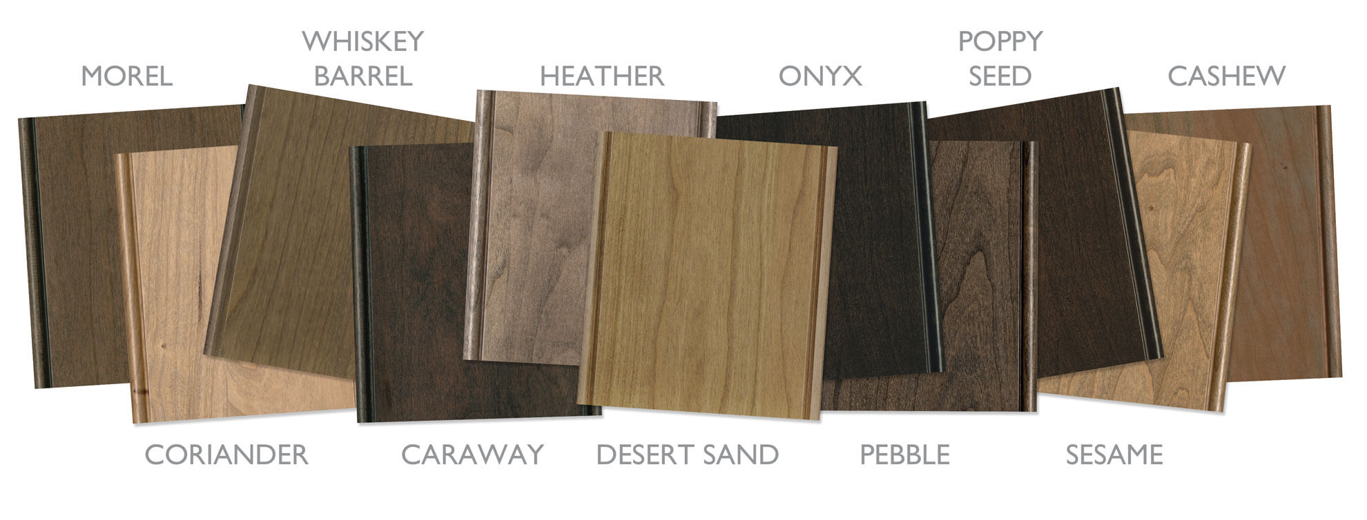 True-Brown and brown/gray stain colors from Dura Supreme Cabinetry