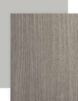Laminate cabinets in both solid colors and woodgrain textures.