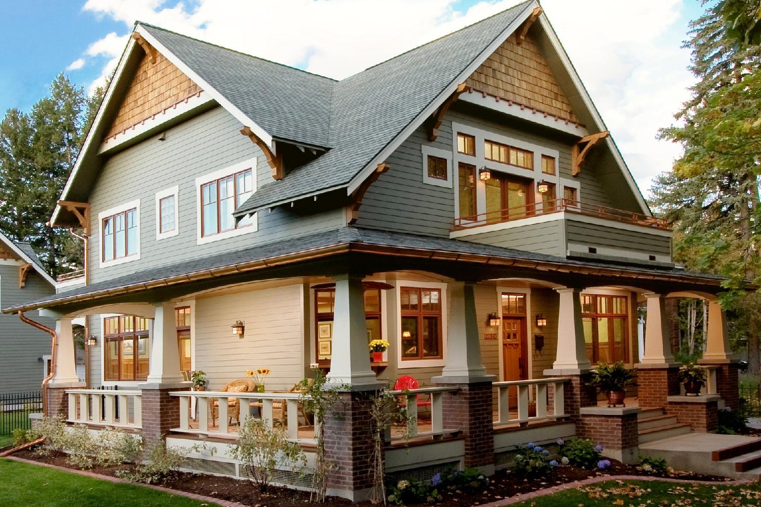 A craftsman styled home exterior.
