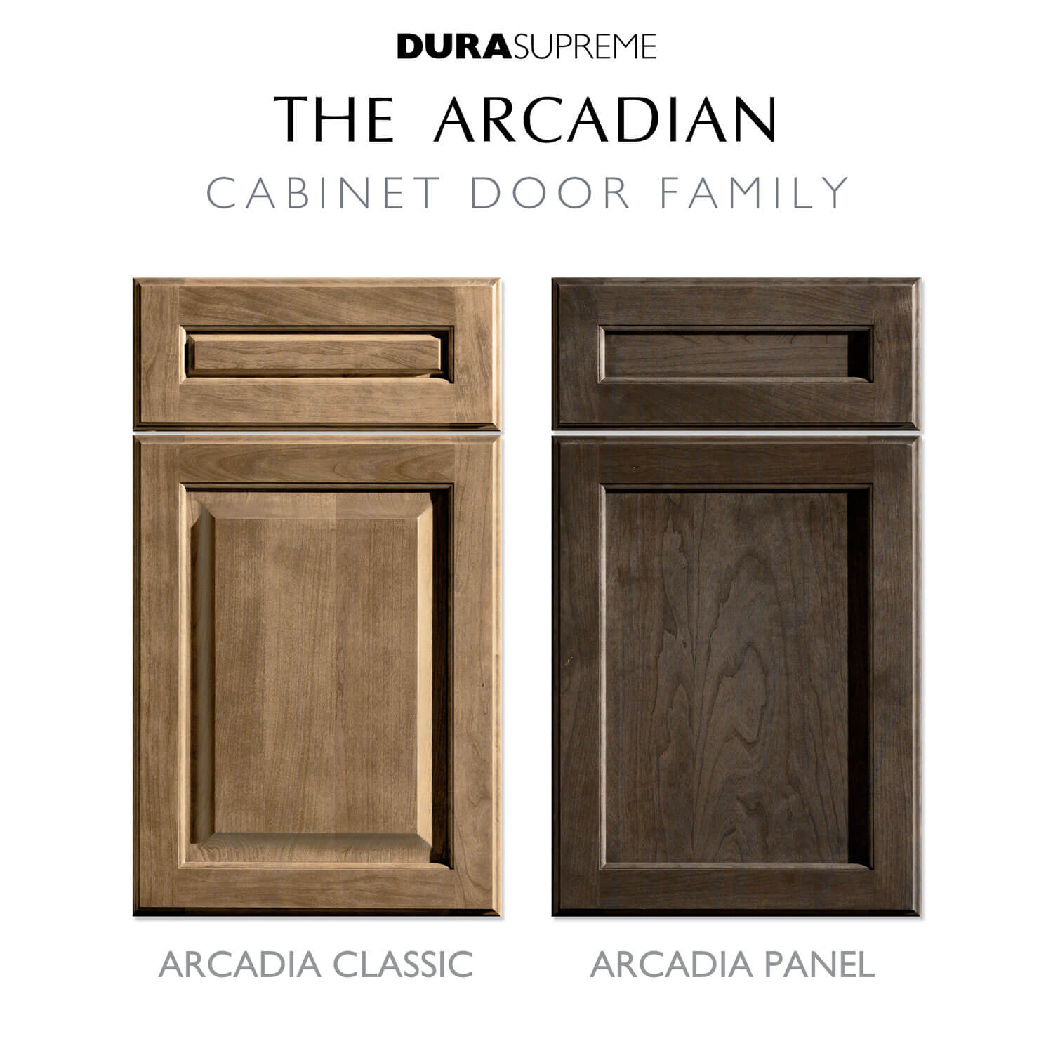 The Arcadian Cabinet Door Family by Dura Supreme Cabinetry.