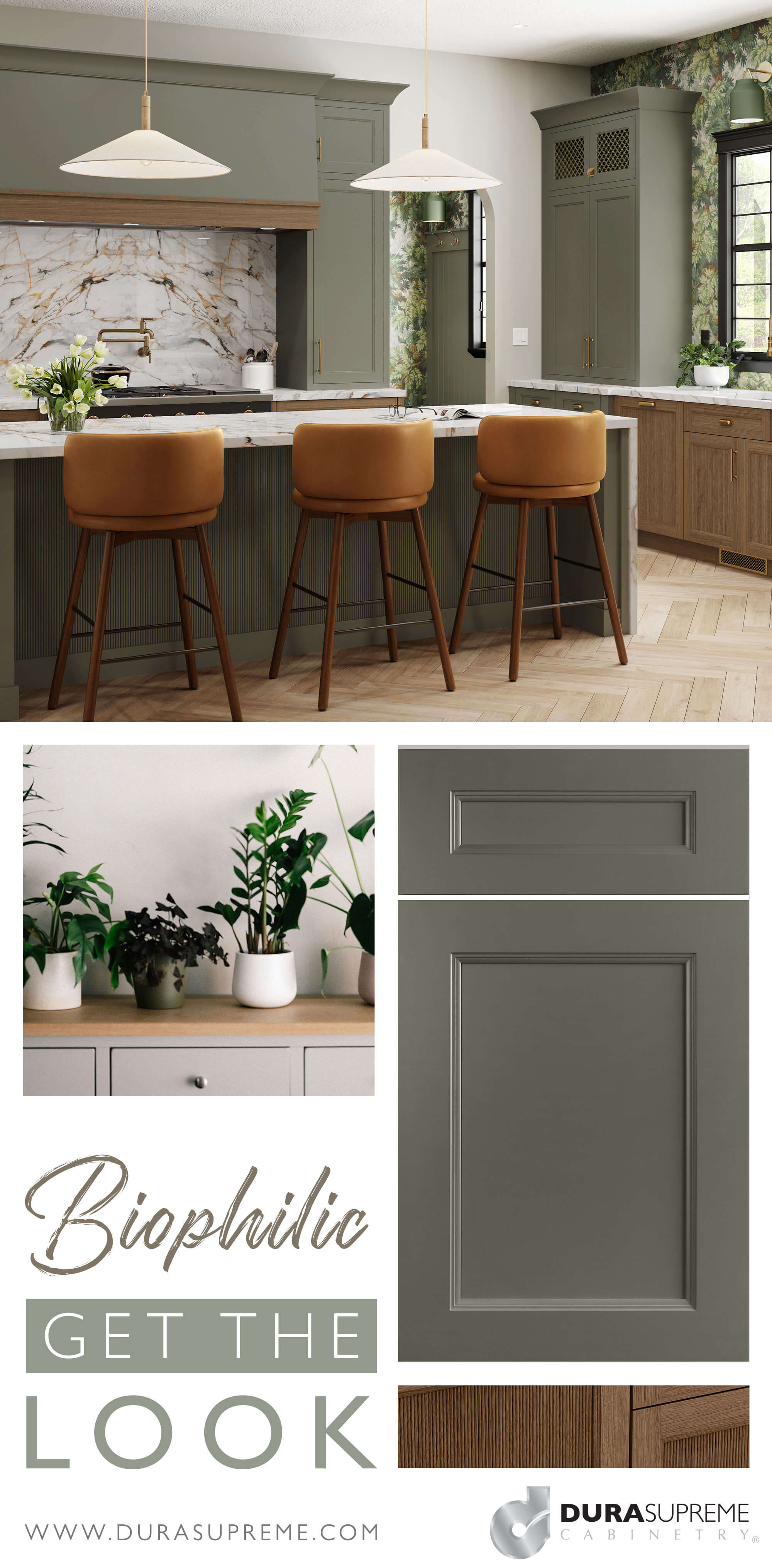 Biophilic kitchen design style - Get the Look